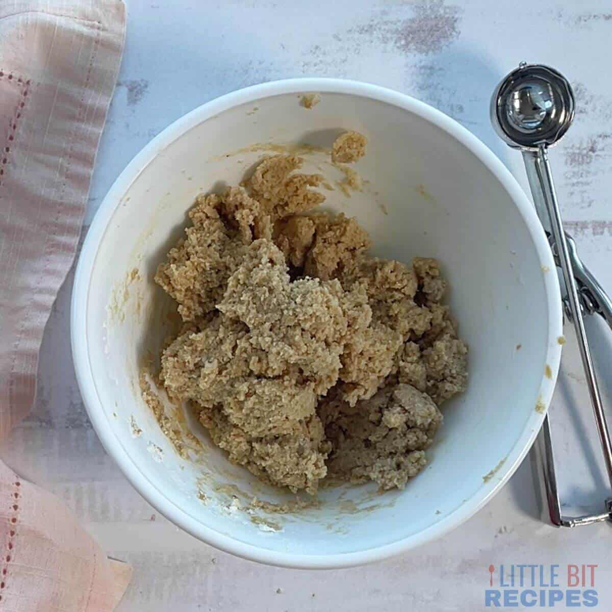 peanut butter cookie dough without eggs.