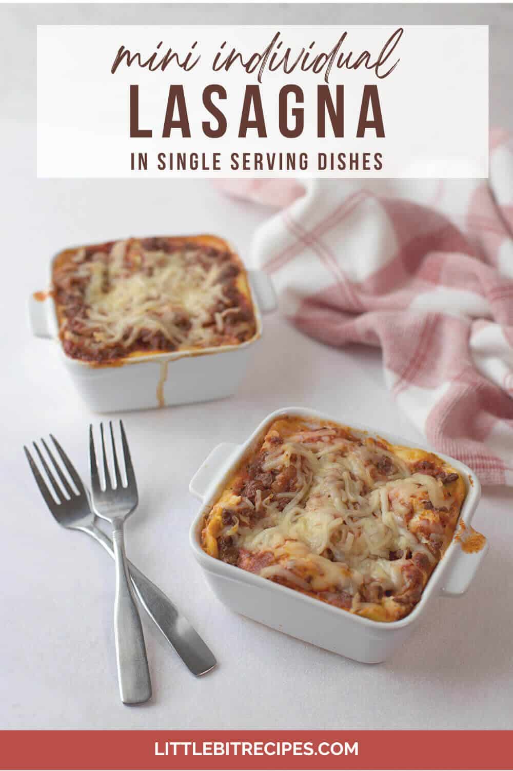 single serve lasagna with text.