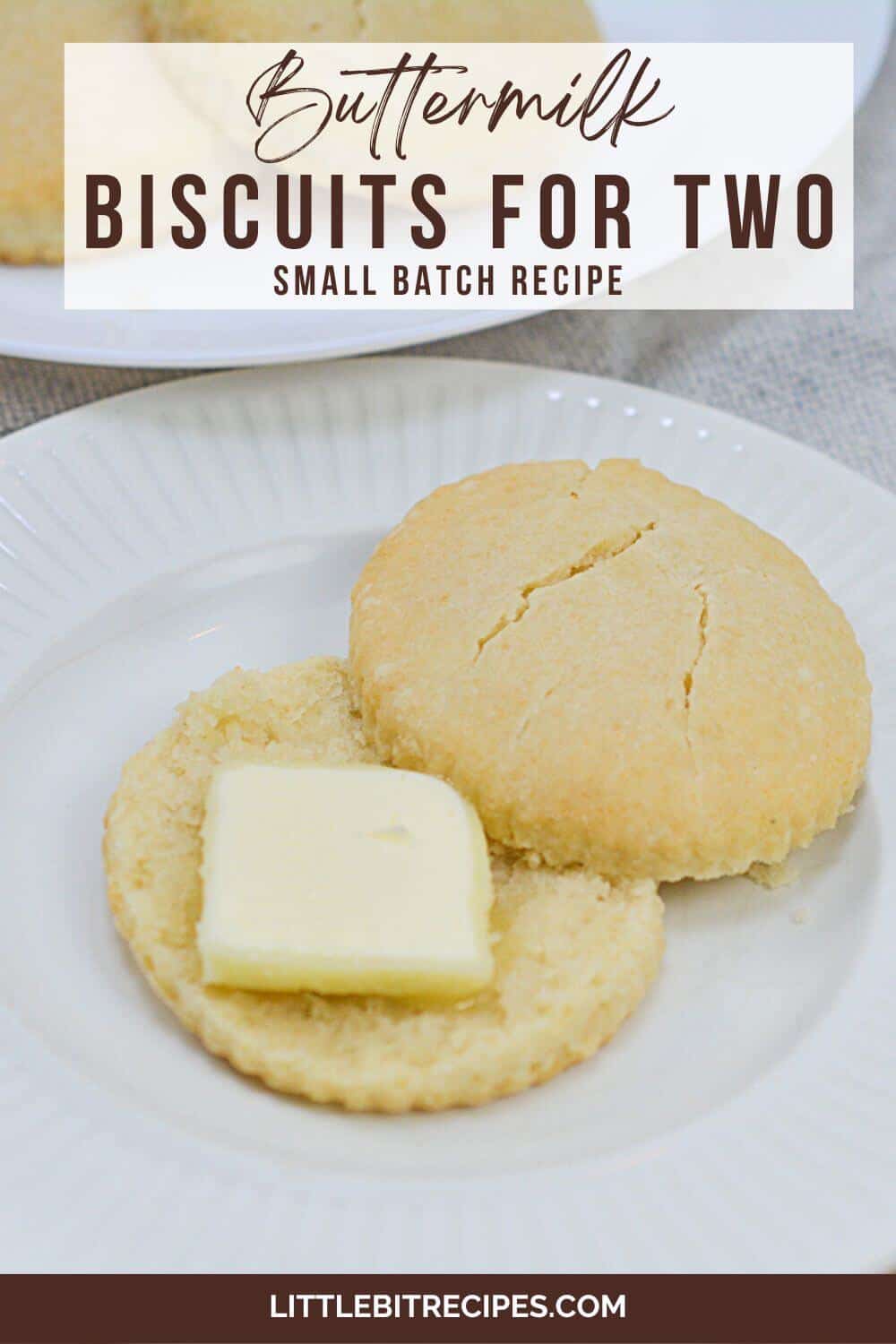 small batch biscuits with text.