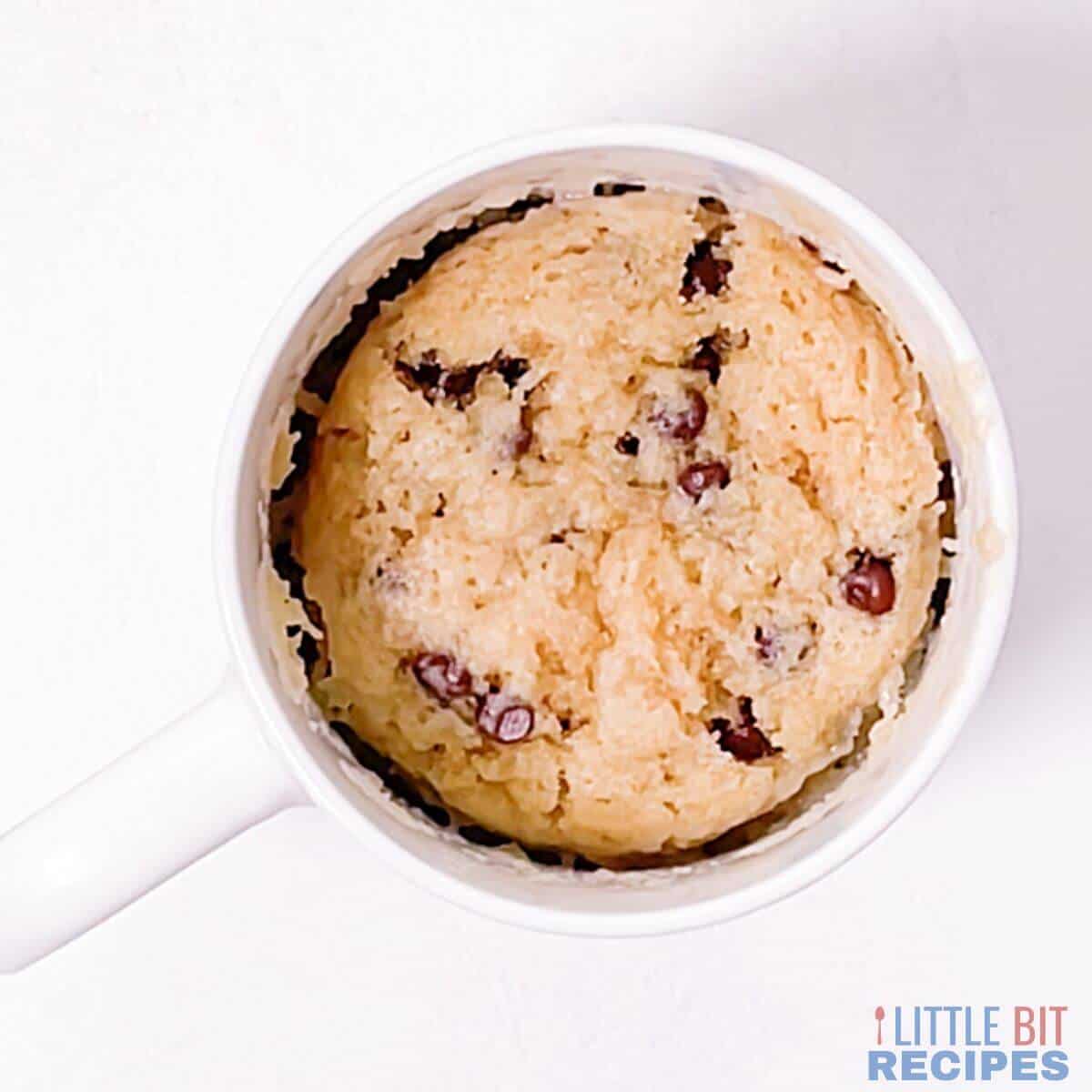 microwaved mug cake.