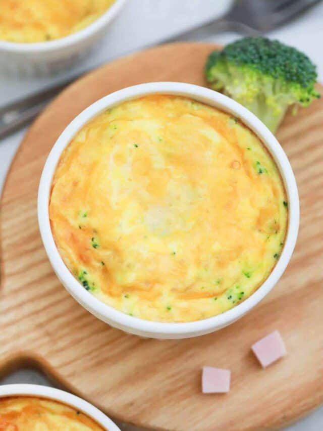 5Ingredient Mini Frittatas with Ham and Broccoli Little Bit Recipes