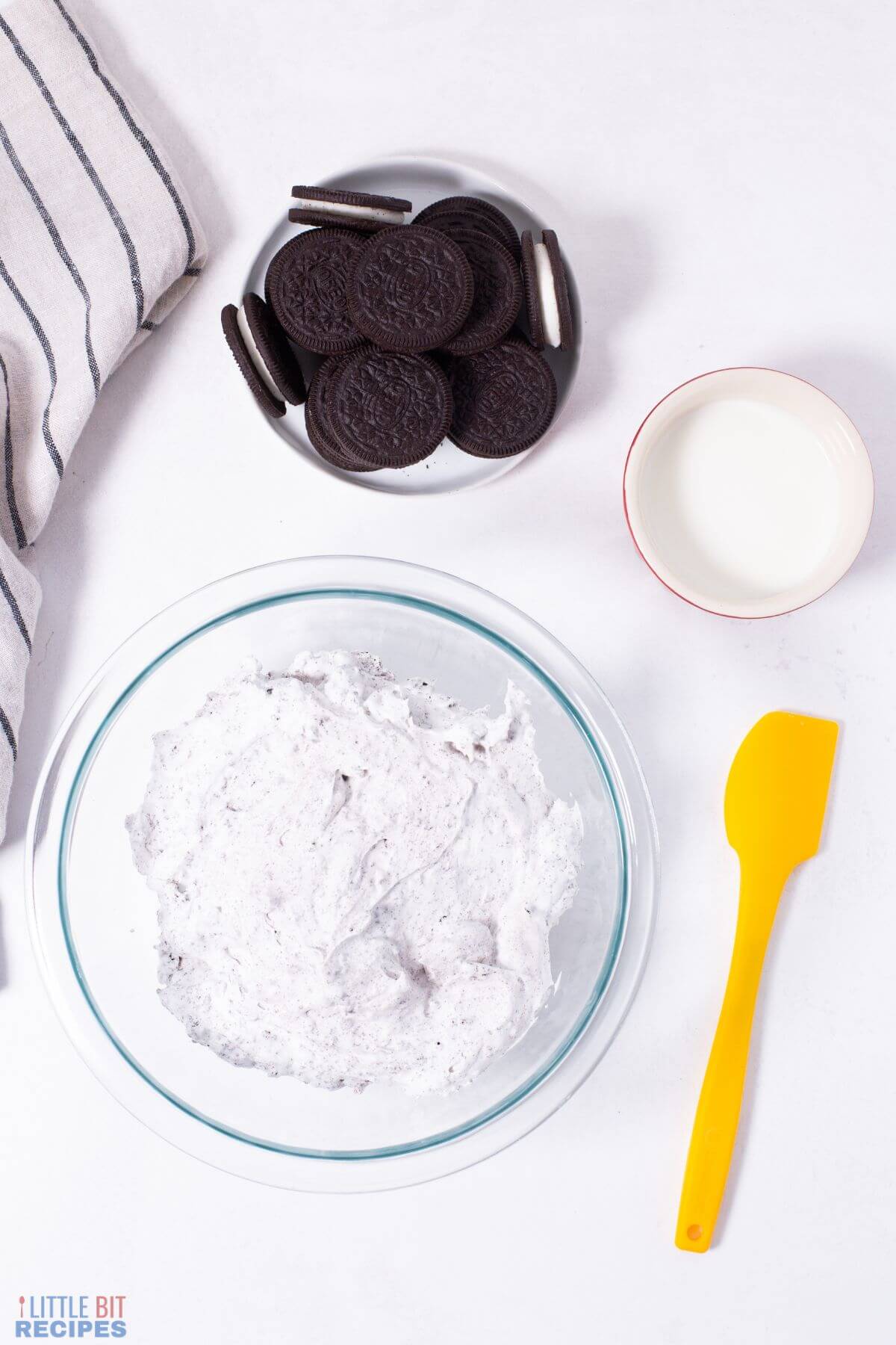 mousse cake ingredients.