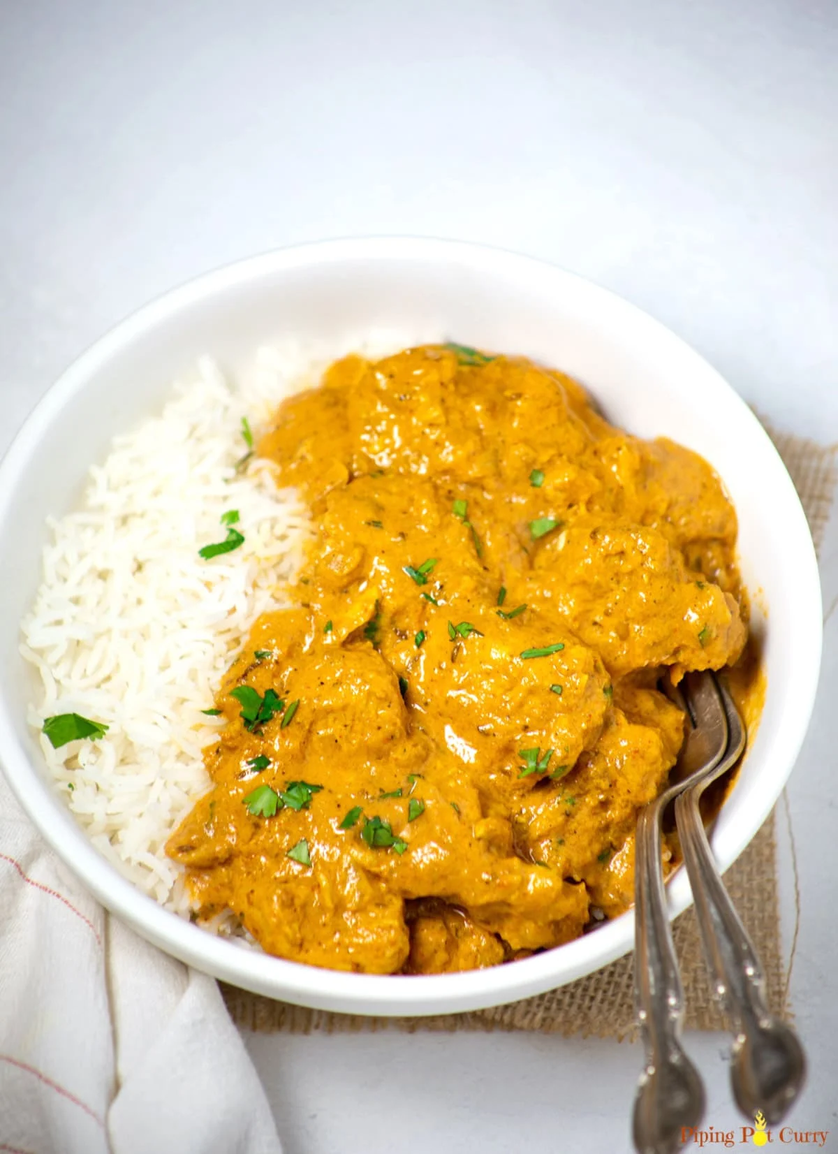 pressure cooker coconut chicken curry.