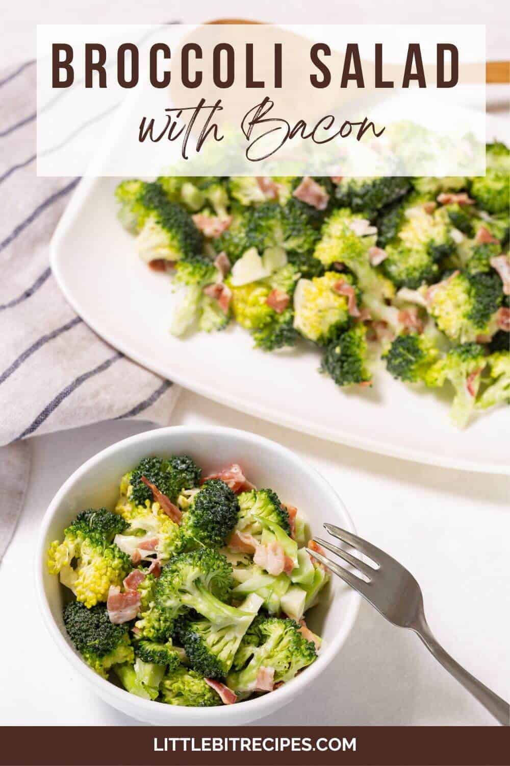 broccoli salad with text.
