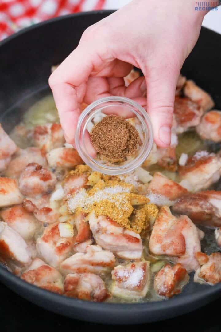Easy Creamy Coconut Chicken Curry | Little Bit Recipes