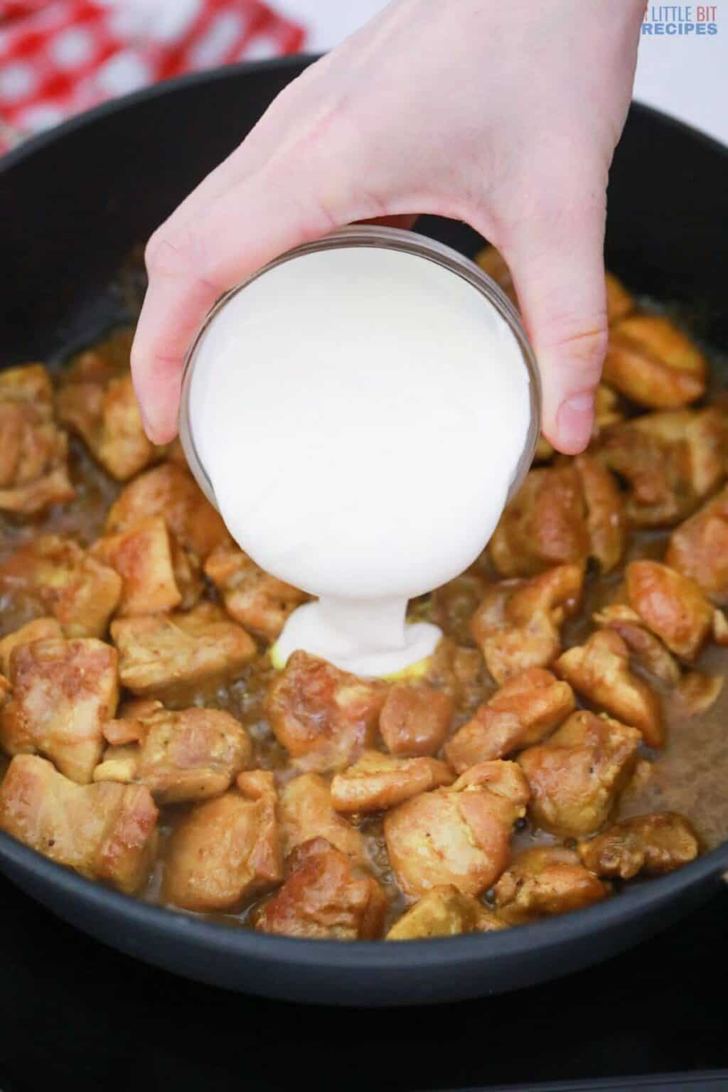 Easy Creamy Coconut Chicken Curry | Little Bit Recipes