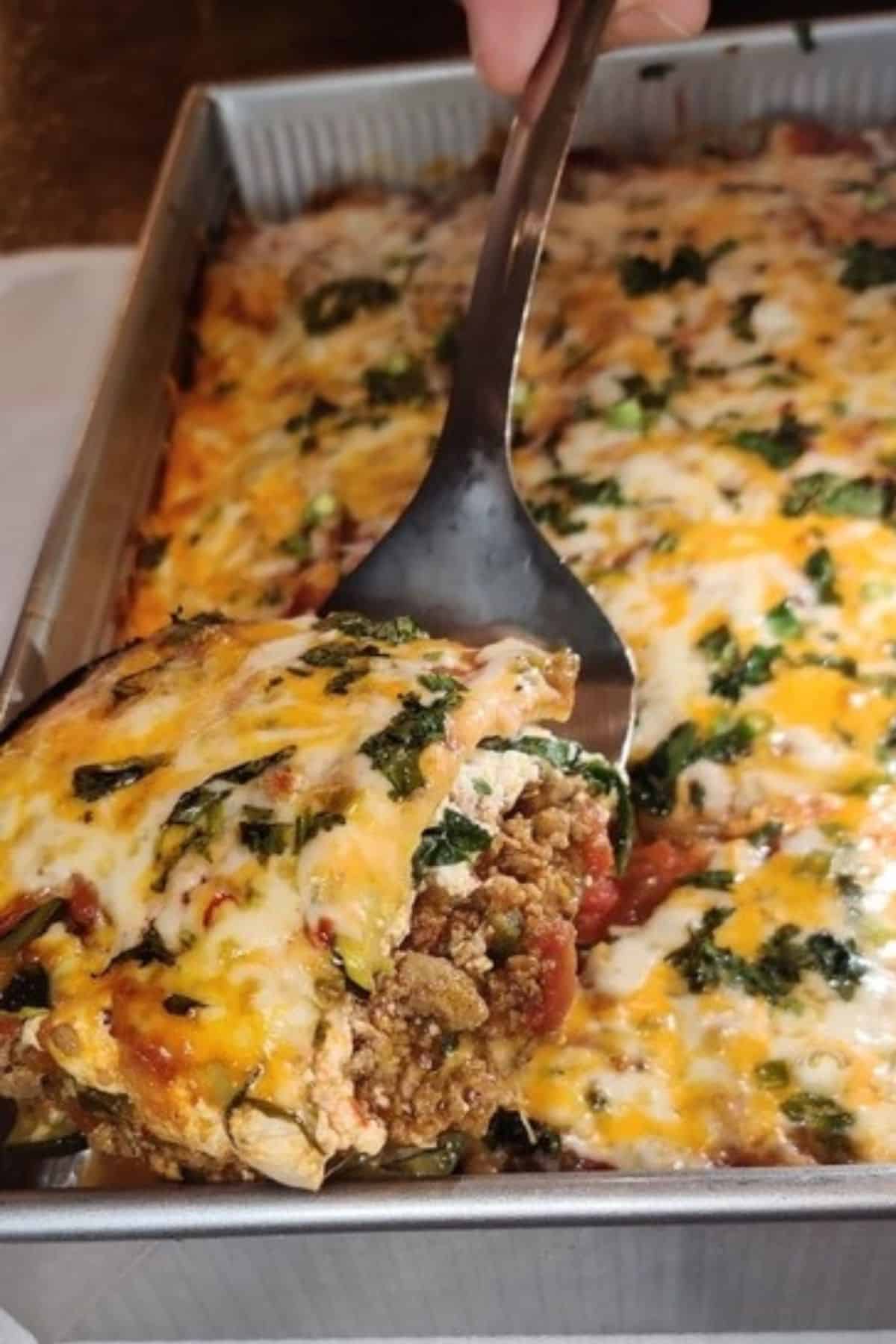 mexican zucchini lasagna.