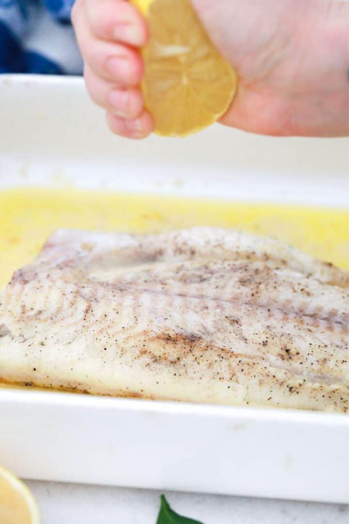 Baked Lemon Butter Fish | Little Bit Recipes