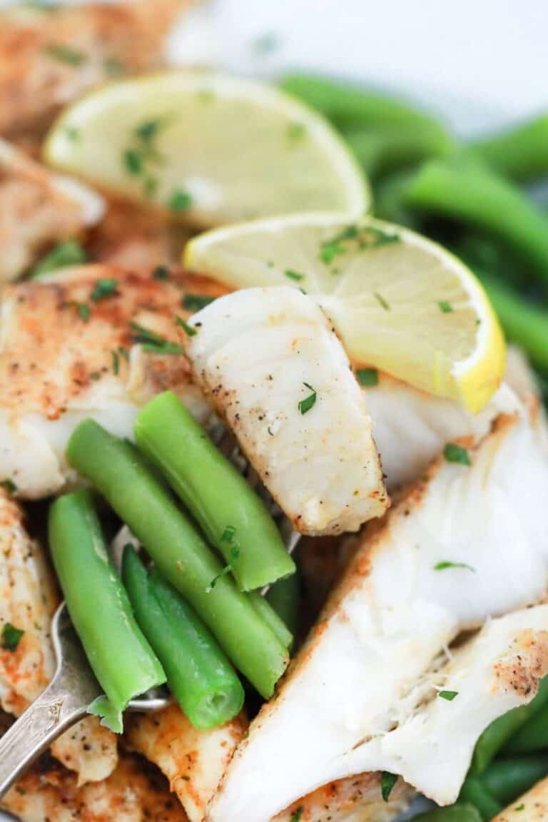 Baked Lemon Butter Fish | Little Bit Recipes