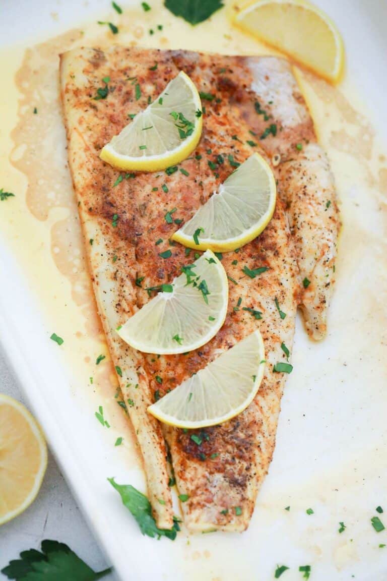 Baked Lemon Butter Fish | Little Bit Recipes