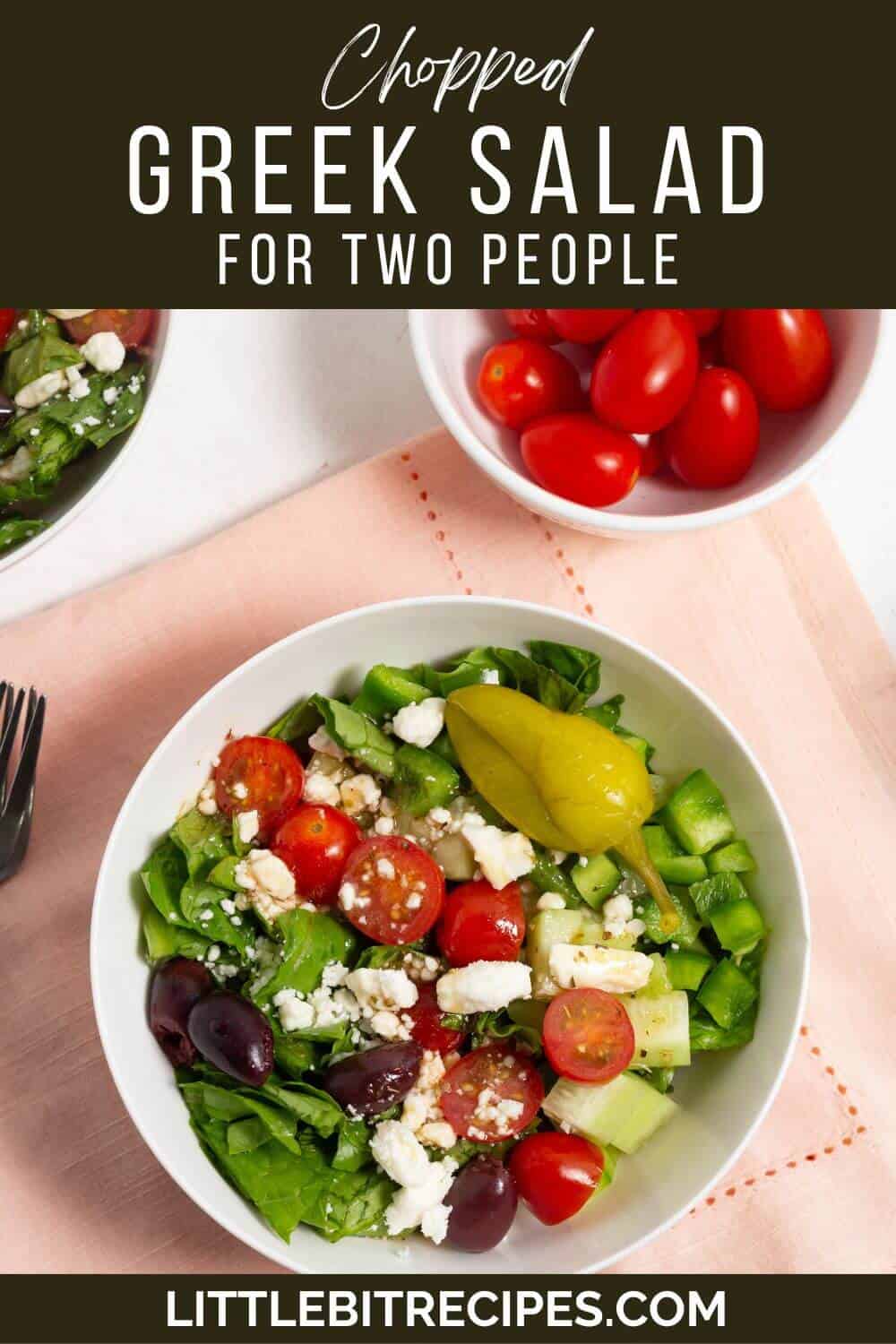 greek salad with text.
