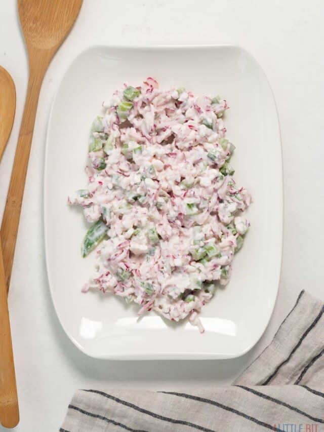 Easy Grated Radish Salad Recipe Little Bit Recipes