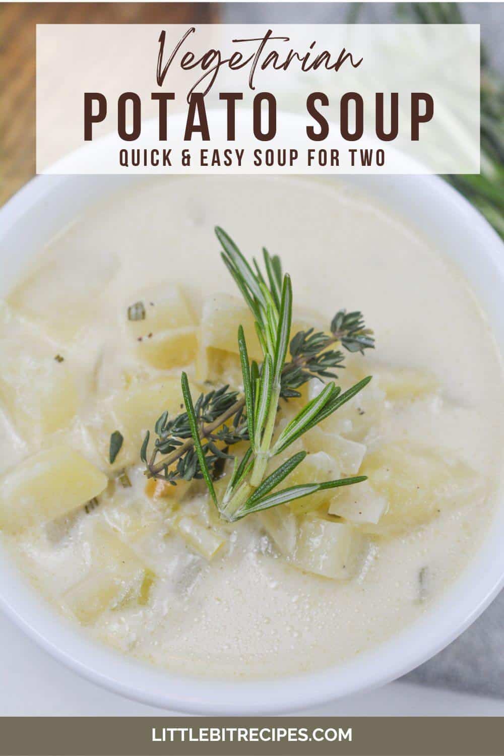 potato soup with text.