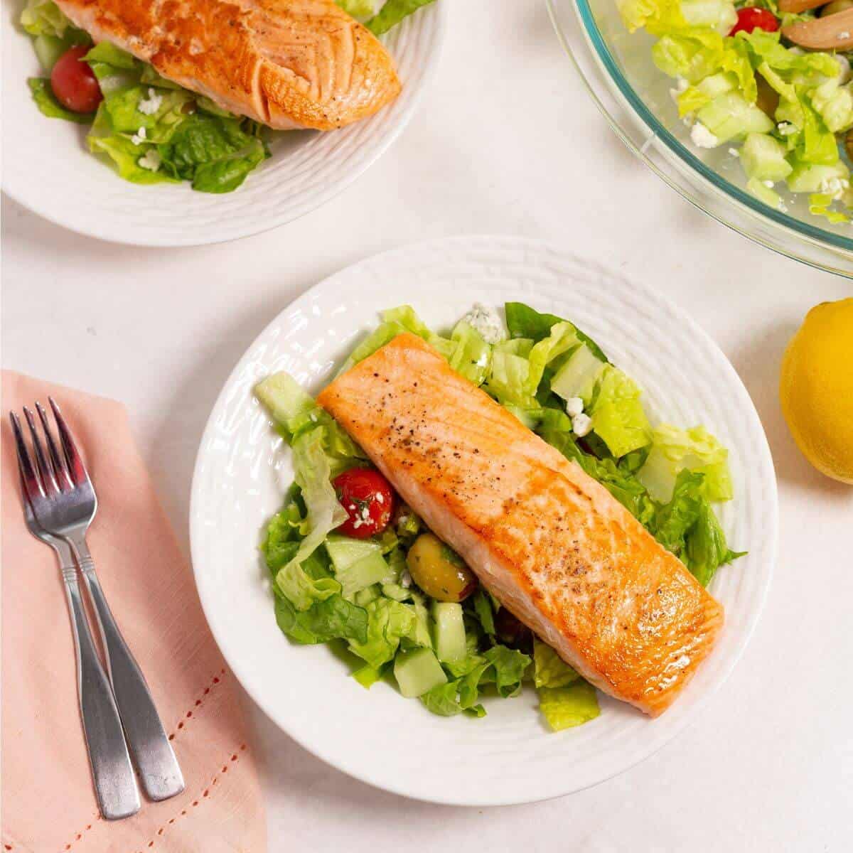 salmon salad.