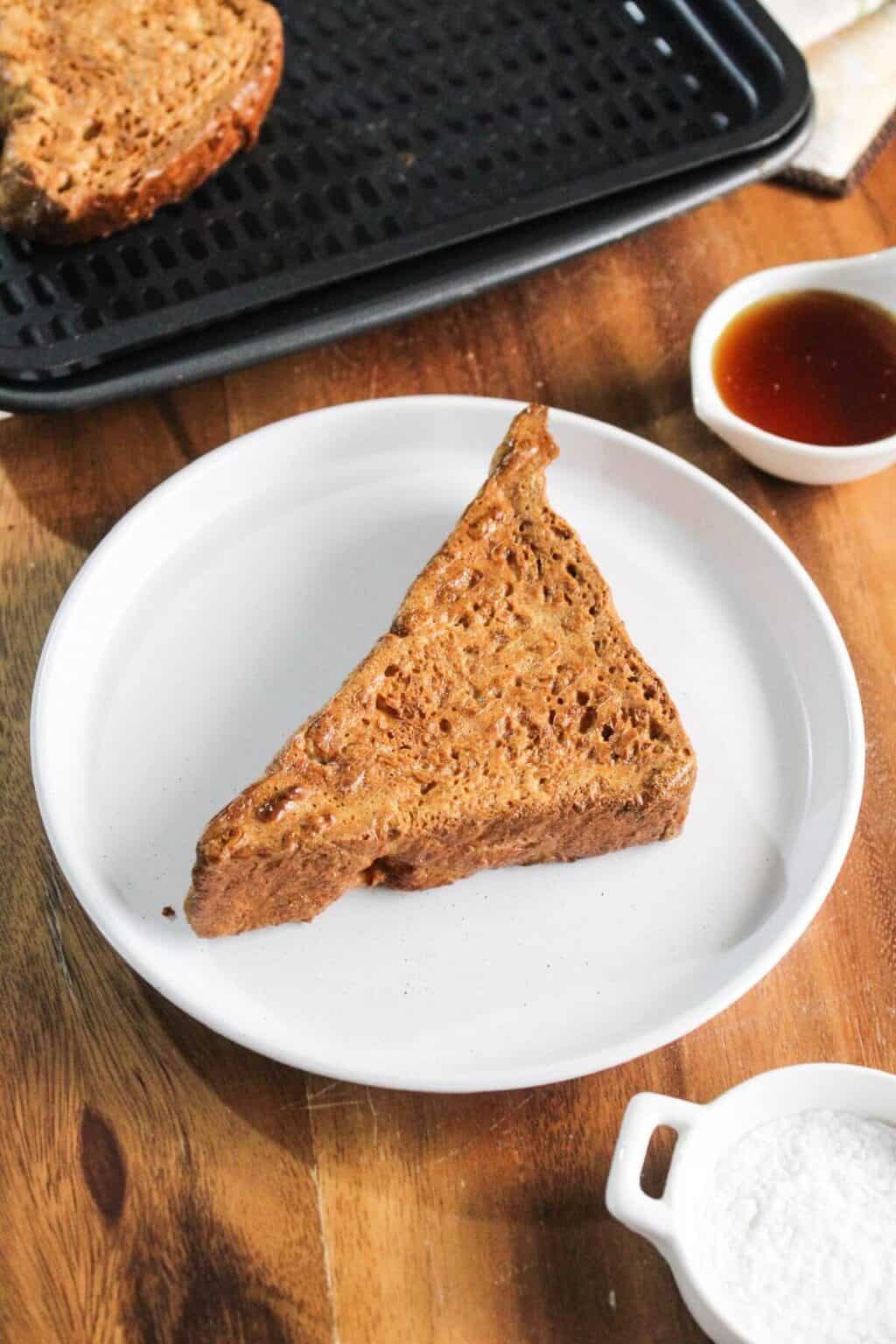 Air Fryer Brioche French Toast for One Little Bit Recipes