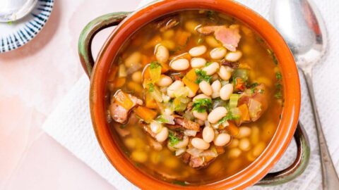 Navy Bean and Ham Soup | Little Bit Recipes
