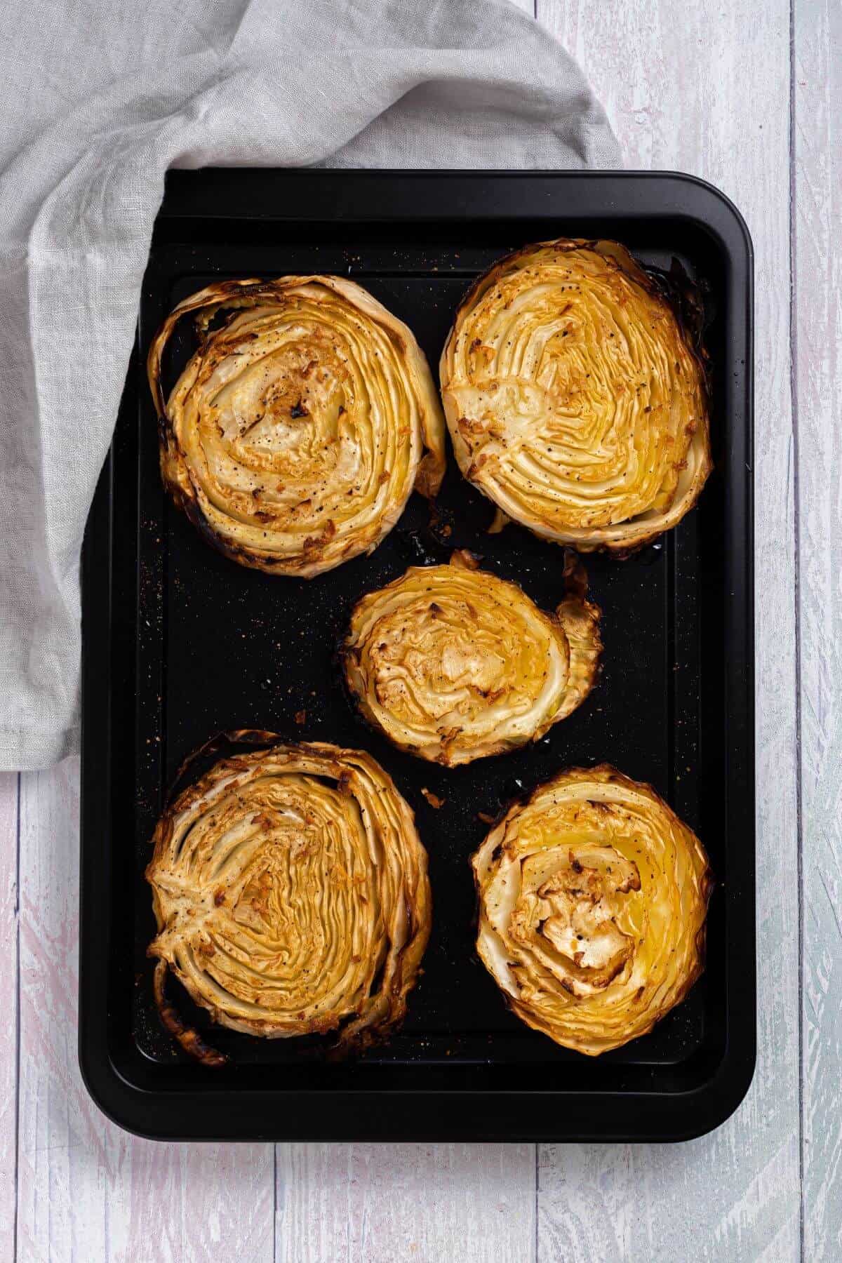 Slices after cooking in the oven.