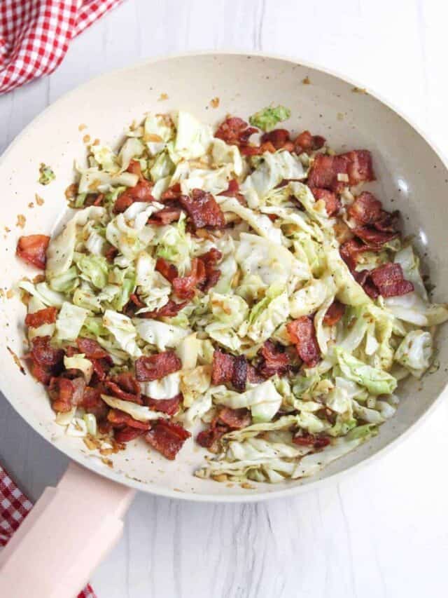 Quick & Easy Fried Cabbage and Bacon Little Bit Recipes
