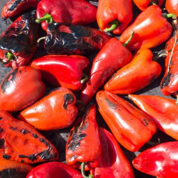 Roasted peppers.
