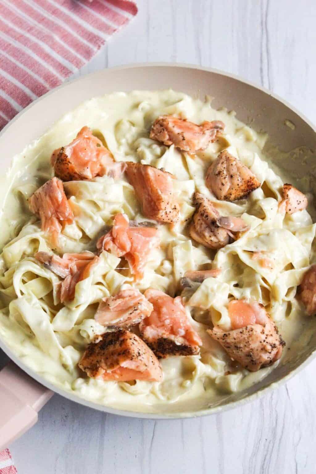 Salmon Alfredo Pasta Little Bit Recipes