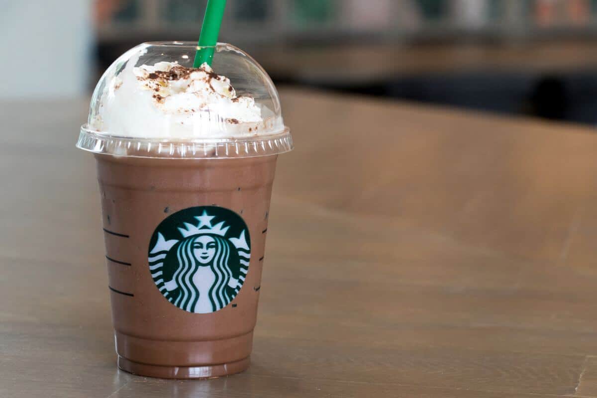 A secret menu Starbucks drink with whipped cream and chocolate syrup.