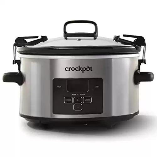 Crock-Pot 4 Quart Travel Proof Cook and Carry Programmable Slow Cooker