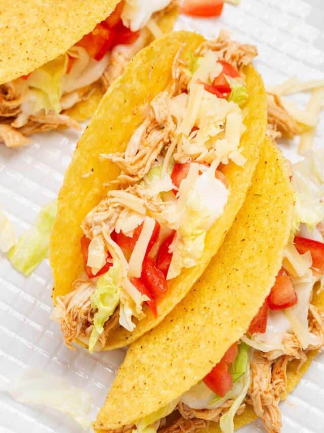 Slow Cooker Chicken Tacos in Crock Pot Little Bit Recipes