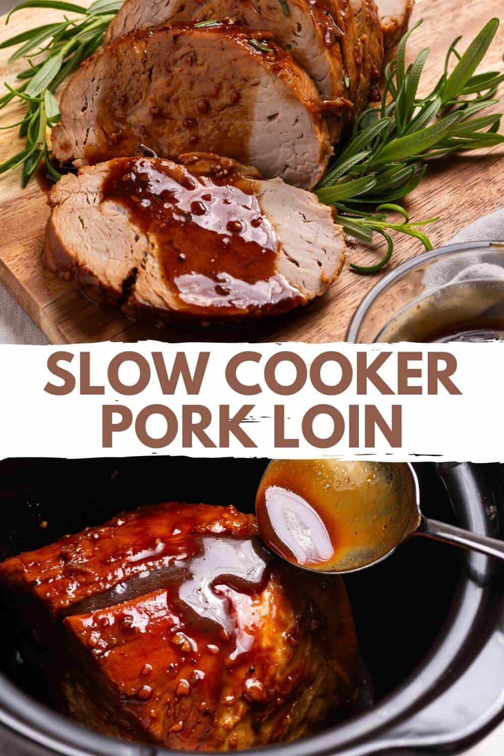 Slow cooker pork loin.