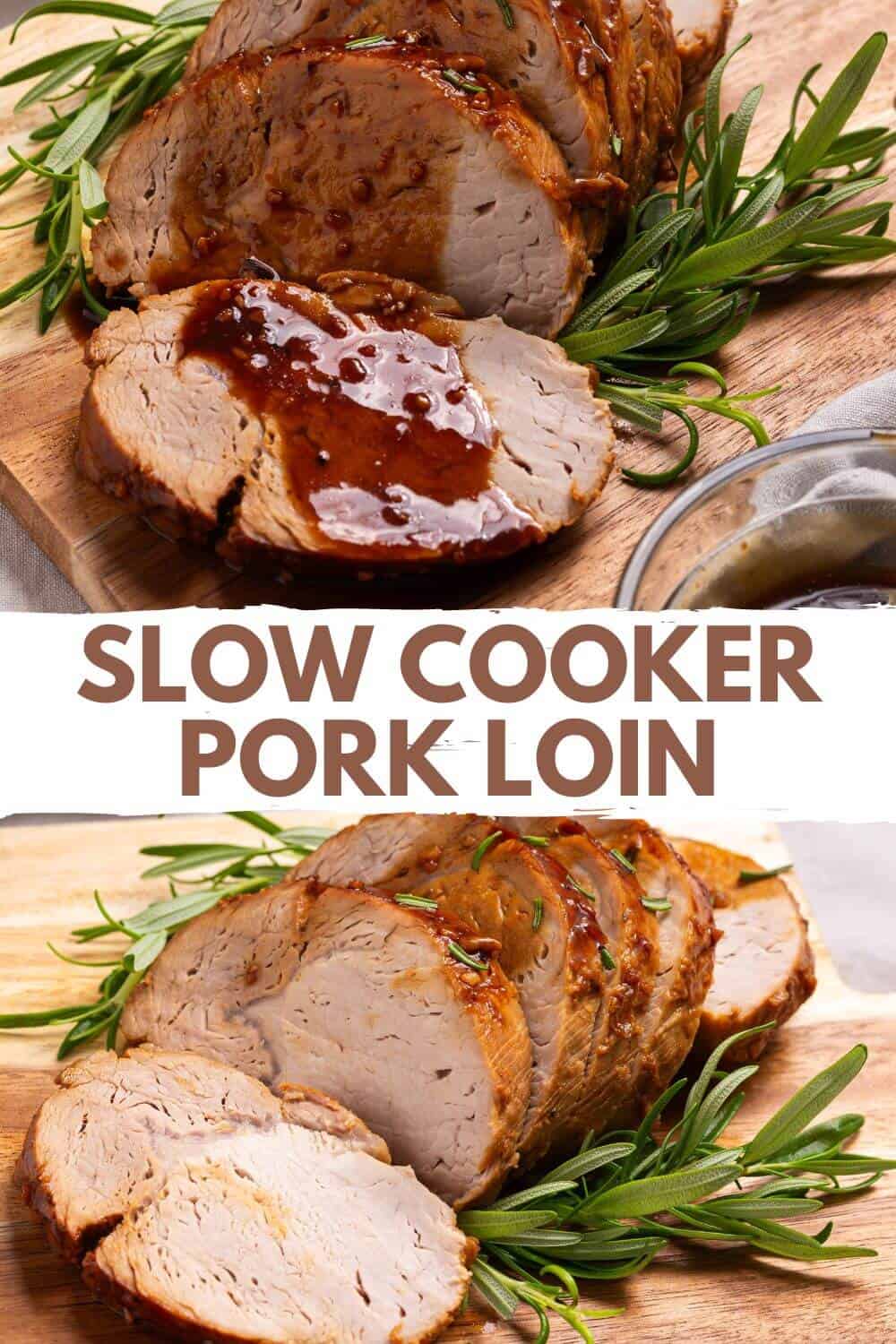 Slow cooker pork loin.