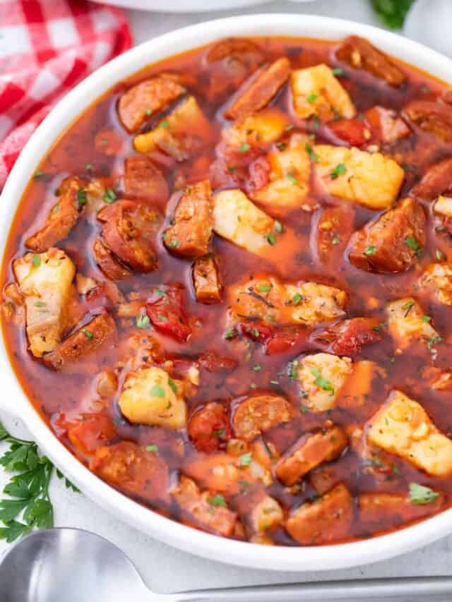 Fish Stew with Chorizo and Tomatoes