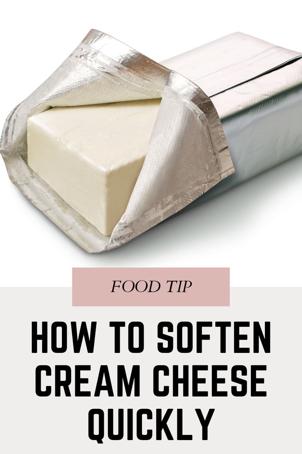 Discover a quick method to soften cream cheese effortlessly.
