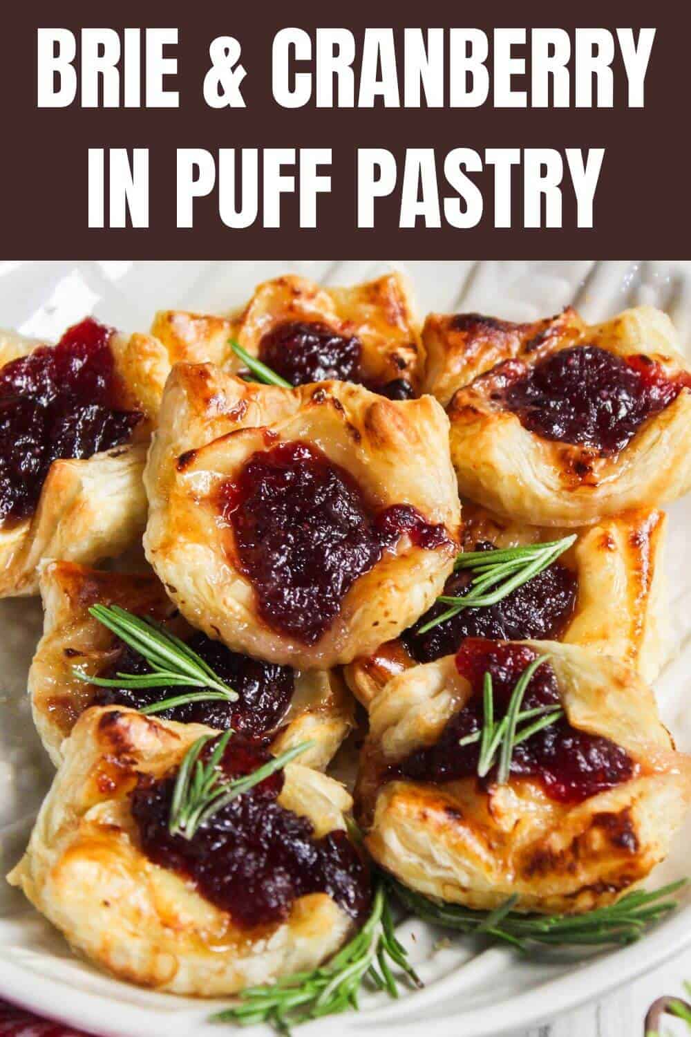 Brie and cranberry puff pastry.