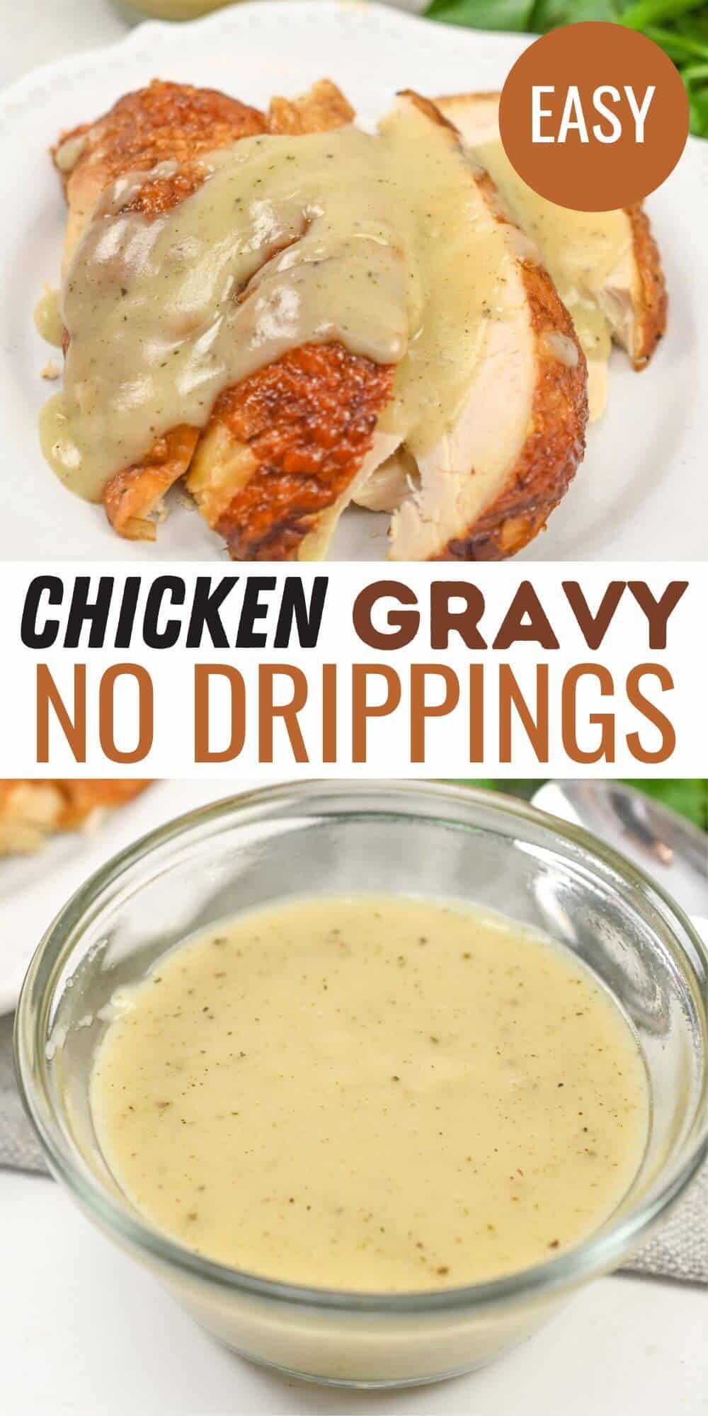 Easy chicken gravy no dippings.