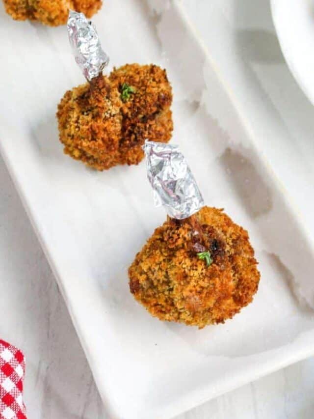 Crispy Air Fryer Chicken Lollipops Little Bit Recipes