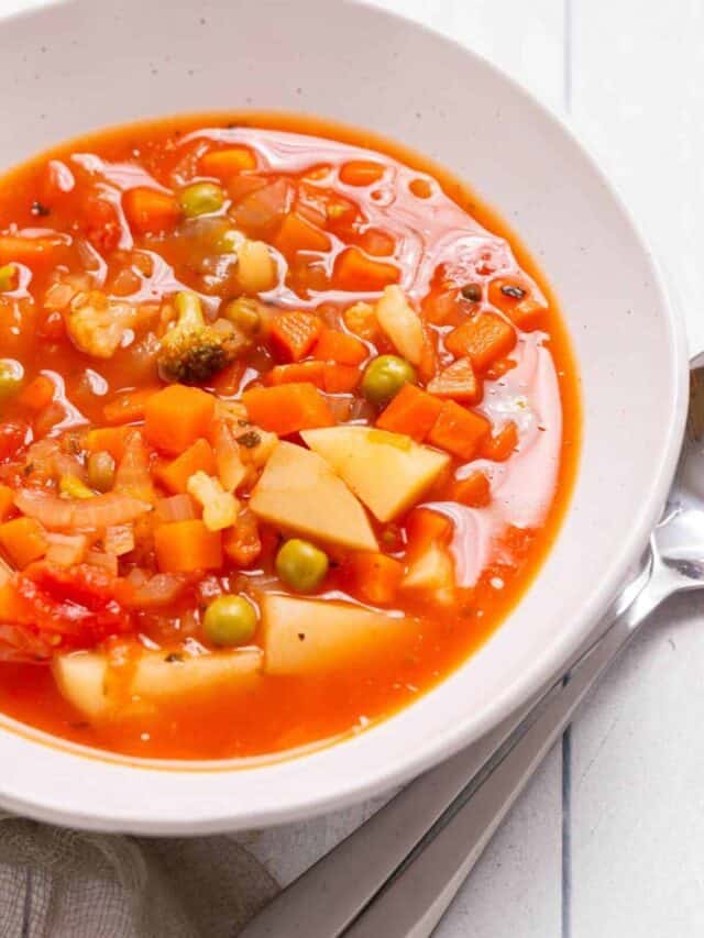 Effortless Slow Cooker Vegetable Soup Little Bit Recipes