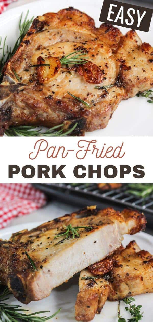 Easy pan - fried pork chops.