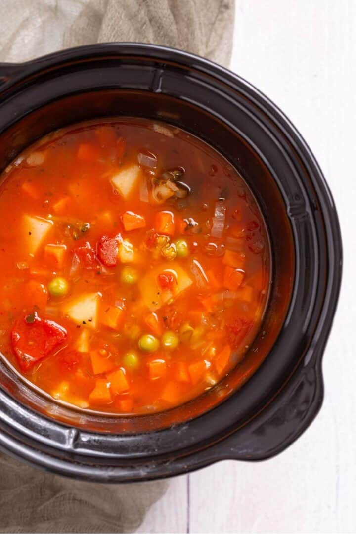 Slow Cooker Vegetable Soup Little Bit Recipes