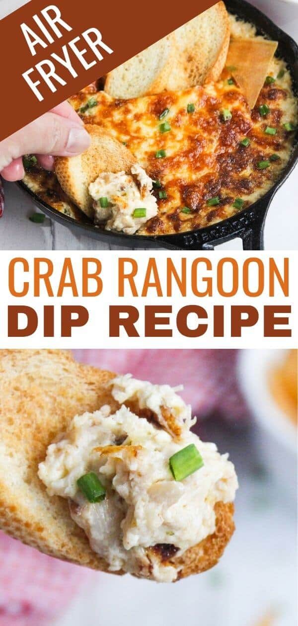 Air fryer crab rangoon dip recipe.