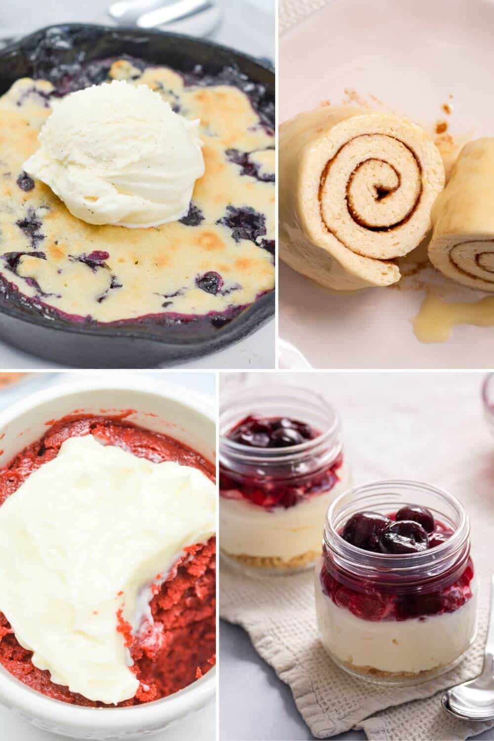 A collage of egg-free desserts for every sweet tooth craving.
