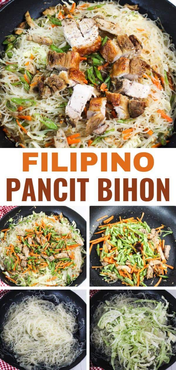Filipino pancit bihon - how to make it.