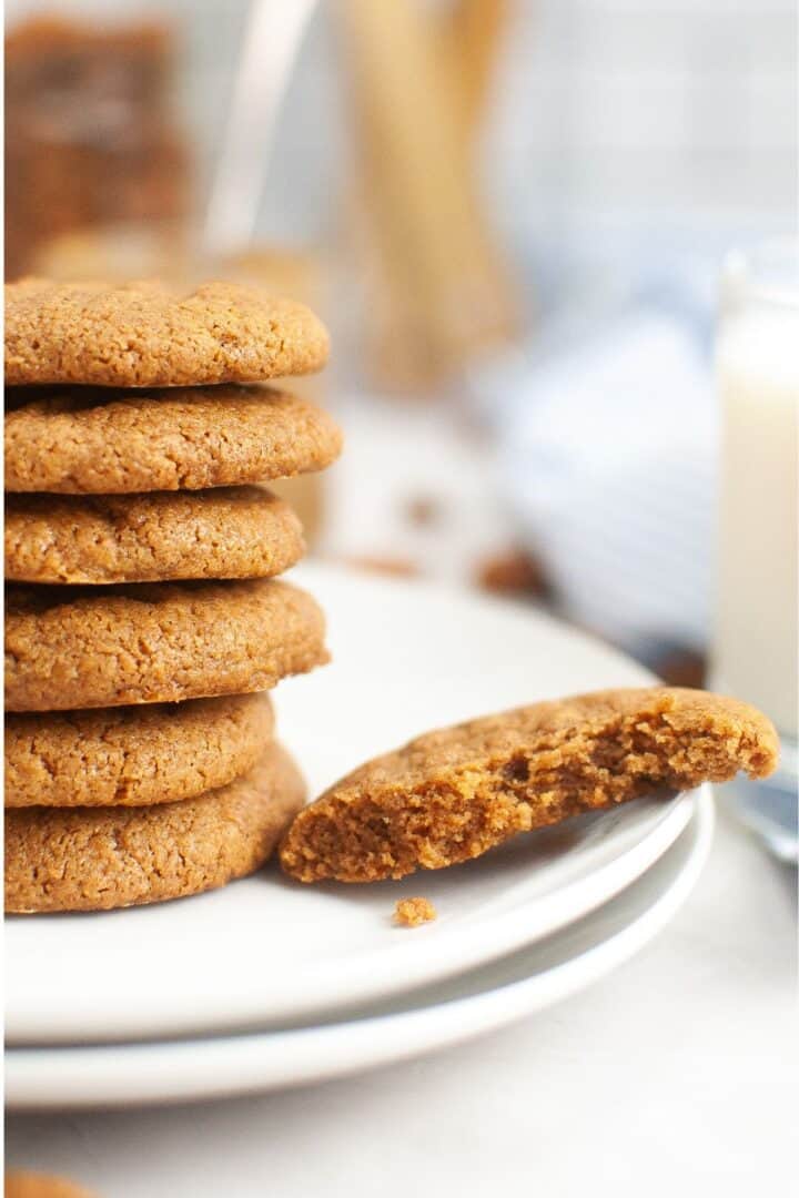 3-Ingredient Almond Butter Cookies | Little Bit Recipes