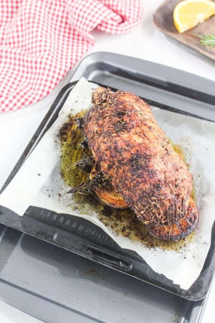 Air Fryer Boneless Turkey Breast Roast | Little Bit Recipes