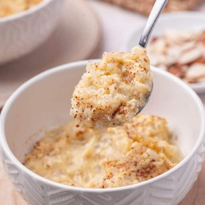 Low-Carb Keto Rice Pudding (Dairy-Free) | Little Bit Recipes